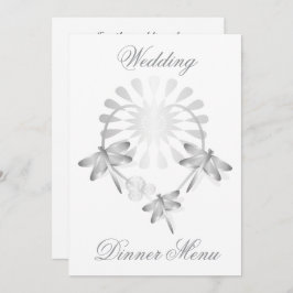 Menu Casamento Dragonflies Coração