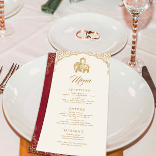 Menu Casamento Elegante de Ganesha Indiana