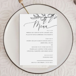 Menu Casamento Elegante De Olivraria | Botânica italian