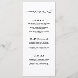Menu Casamento Elegante e Moderno