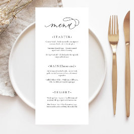 Menu Casamento Elegante e Moderno