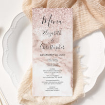 Casamento Elegante Marble Glitter Dourado rosa