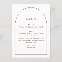 Menu Casamento Elegante Minimalista | Janto de Recepção