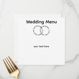 Menu Casamento Elegante, Nomes,