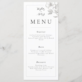 Menu Casamento/Evento Floral
