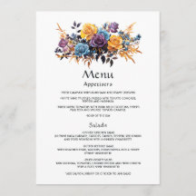 Casamento Floral Azul, Roxo, Dourado e Preto