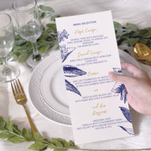 Casamento Floral Boêmio de Ouro e Azul Elegante