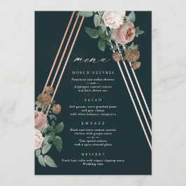 Menu Casamento Floral Boho