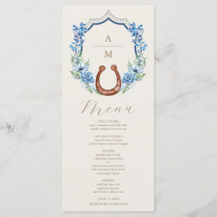 Menu Casamento Floral da Boêmia do País de Crest Ociden