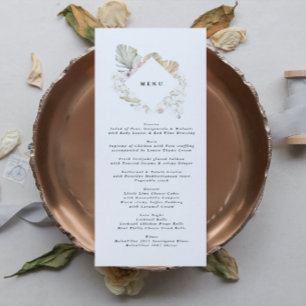 Menu Casamento Floral da Selva Tropical de Pampas