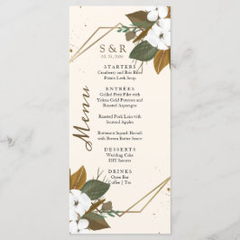 Menu Casamento Floral Moderno E Creme