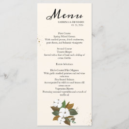 Menu Casamento Floral Moderno E Creme