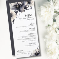 Casamento Floral Preto e Branco Moderno e Elegante