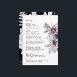 Menu Casamento Floral Romântico Elegante<br><div class="desc">Menu de Casamento Floral Romântico Elegante</div>