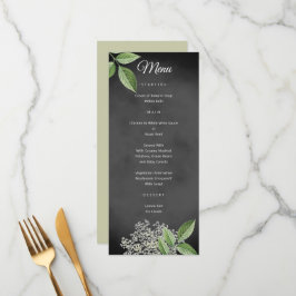 Menu Casamento Floral Rustic Elegant