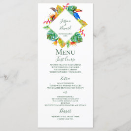 Menu Casamento Floral Tropical Hawaiian Paradise