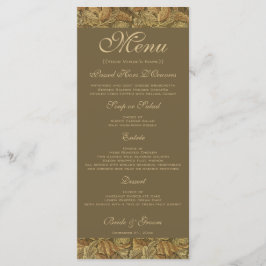 Menu Casamento Folhas Quentes de Outono Vitoriano Antig