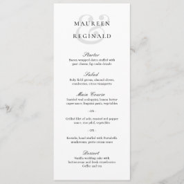 Menu Casamento Formal de Ampersand