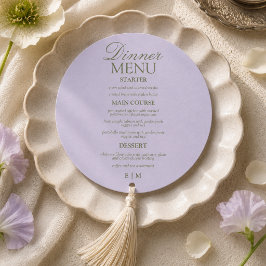 Menu Casamento Formal Lavanda com Roteiro Moderno