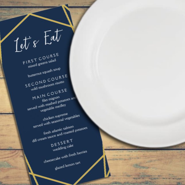 Menu Casamento Geométrico (Criador carregado)