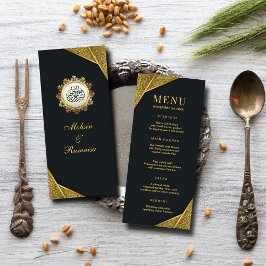 Menu Casamento Islâmico Dourado Real e Russo de Luxo