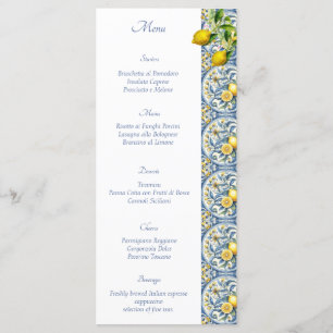 Menu Casamento Itália com Azulejos de limão na Costa do