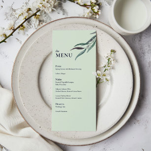 Menu Casamento Jantar Jardim Botânico de Eucalipto