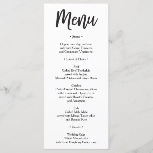 Menu Casamento - Menu Chá de panela - Doce