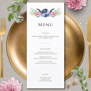 Menu Casamento Metafísico Cor-de-rosa-claro