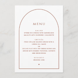 Menu Casamento Minimalista Elegante | Jantar de Recepçã