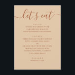 Menu Casamento Minimalista | Jantar Moderno com Areia d<br><div class="desc">Um cartão de menu de casamento projetado para apresentar sua refeição de forma clara e organizada. O layout mantém cada prato fácil de seguir, para que os convidados possam ver rapidamente o que está sendo servido. É simples, estruturado e funciona bem tanto para jantares servidos no prato quanto para menus...</div>