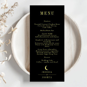 Menu Casamento Mínimo Celestial da Lua Negra