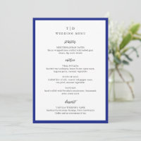 Casamento Moderno com Monograma Azul Real Elegante