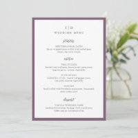 Casamento Moderno com Monograma Roxo Elegante