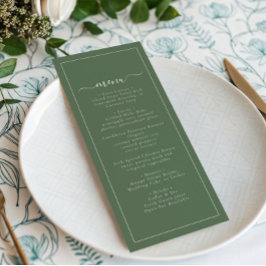 Menu Casamento Moderno com Palmeira Verde Costeira