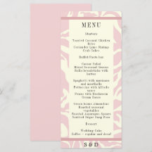 Casamento moderno de arte Matisse, rosa e branco