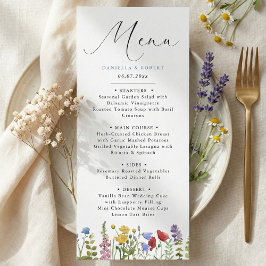Menu Casamento Moderno e Elegante de Primavera e Verão 