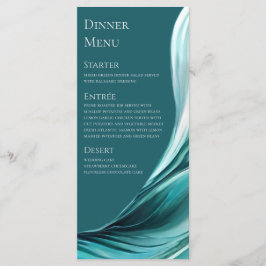 Menu Casamento-Moderno Emerald Green-
