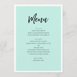 Menu Casamento moderno. Script minimalista simples