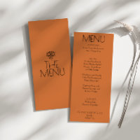 Casamento Moderno Terreno Laranja Burnt Ocidental