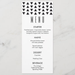 Menu Casamento Moderno Triângulos