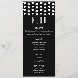 Menu Casamento Moderno Triângulos