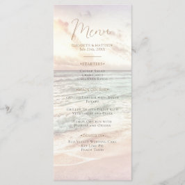 Menu Casamento na Praia do Pôr do Sol | Casamento à Bei