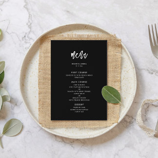 Menu Casamento negro contemporâneo
