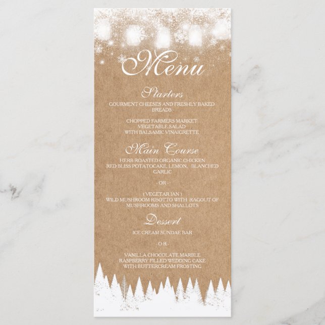 Menu casamento no inverno (Frente)