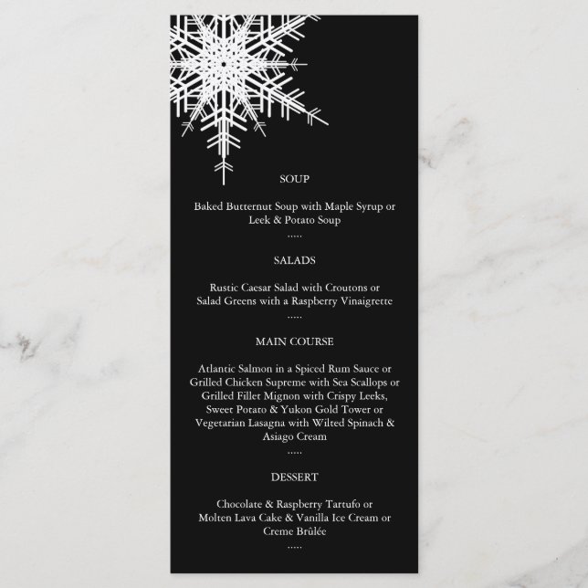 Menu casamento no inverno (Frente)