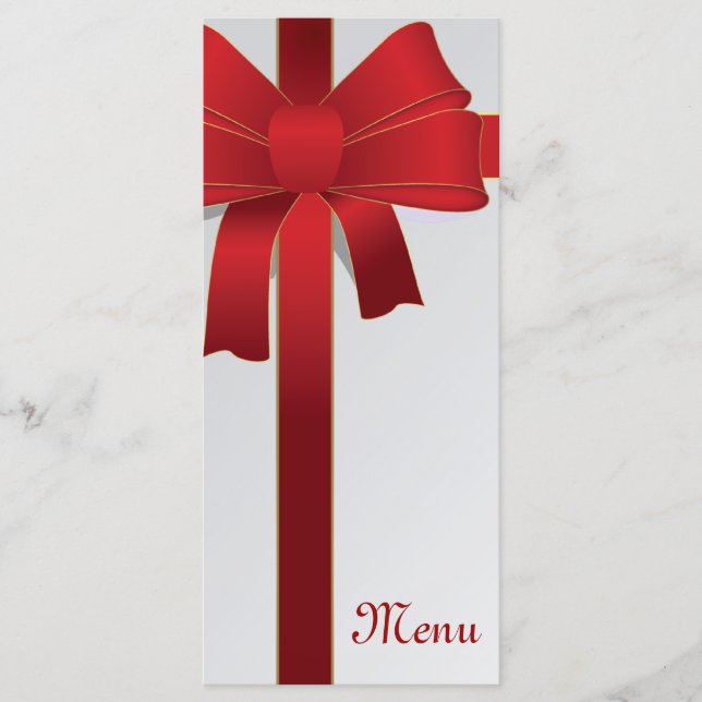 Menu Casamento no inverno Arcos vermelhos (Frente)