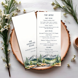 Menu Casamento no inverno de outono de Mountain Adventu