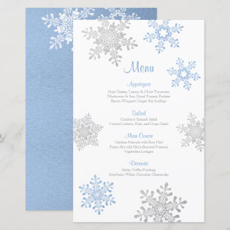 Menu Casamento no inverno do Floco de Neve do Lapi