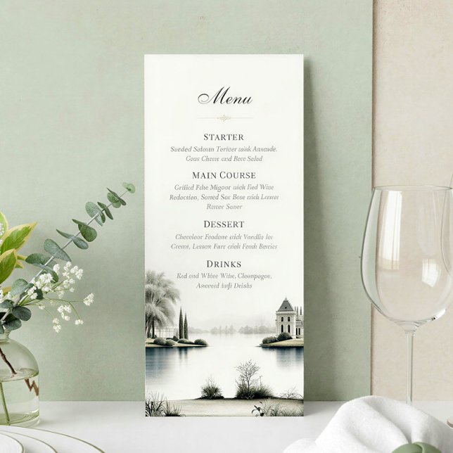 Menu Casamento no Jardim Secreto do Château Francês (Criador carregado)